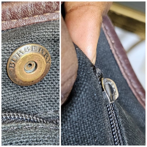 Authentic Burberry Haymarket Nova Check Canvas Small Tote Bag - Picture 6 of 9